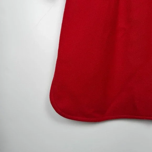 Vintage 90s Herman Kay Red Oversized Wool Blend Power Old Money Swing Coat XL - Picture 3 of 12